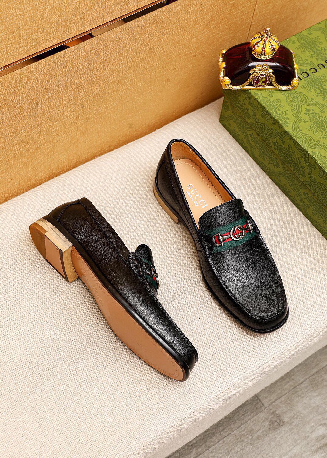 Trademark: GUCCI "Gucci" casual leather shoes. Positive code number: 38-44 (45.46.47 can
