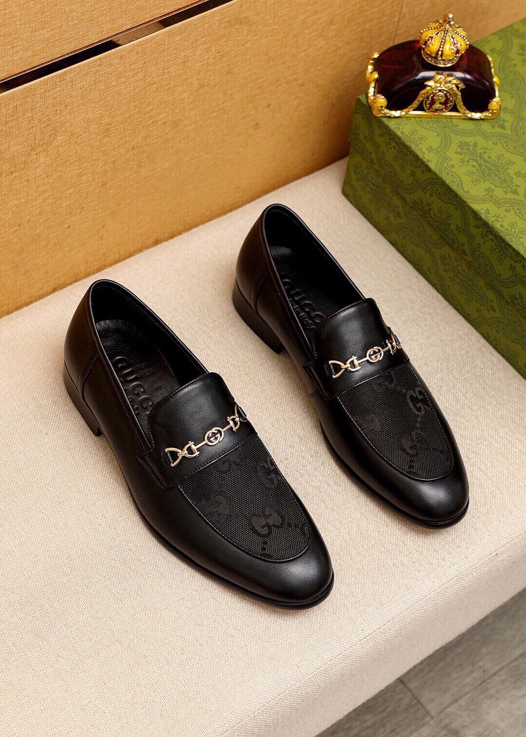 Trademark: GUCCI "Gucci" casual leather shoes. Positive code number: 38-44 (45.46.47 can