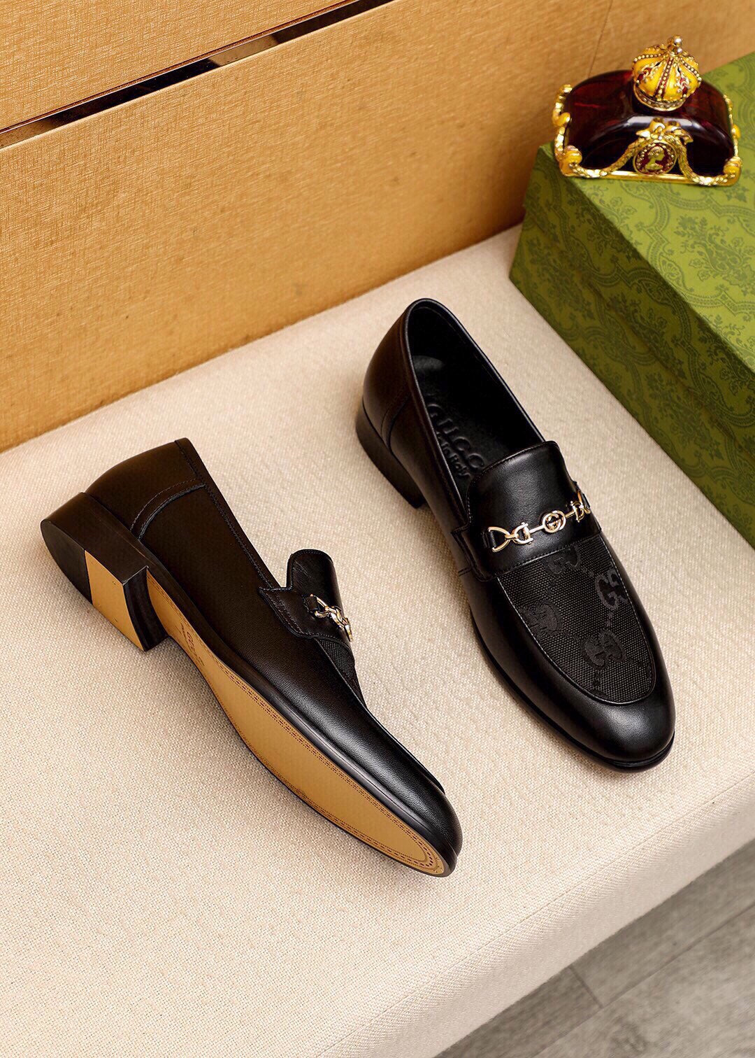 Trademark: GUCCI "Gucci" casual leather shoes. Positive code number: 38-44 (45.46.47 can