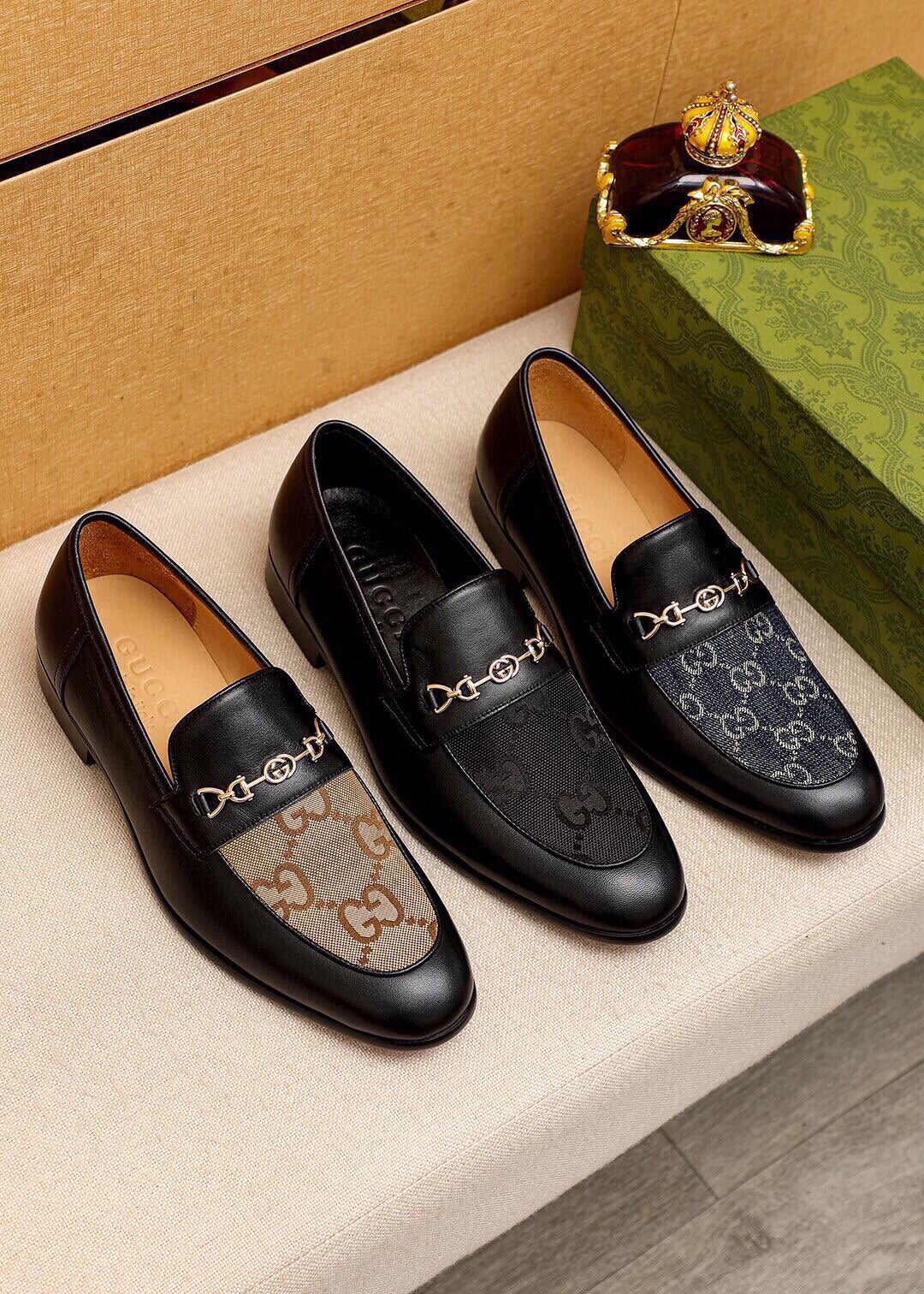 Trademark: GUCCI "Gucci" casual leather shoes. Positive code number: 38-44 (45.46.47 can