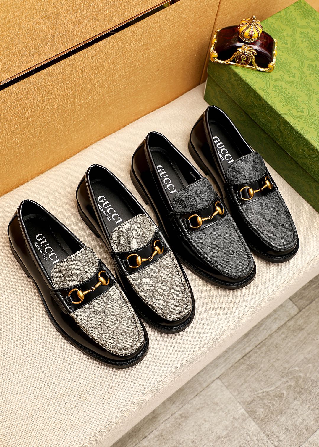 Trademark: GUCCI "Gucci" casual leather shoes. Positive code number: 38-44 (45.46.47 can