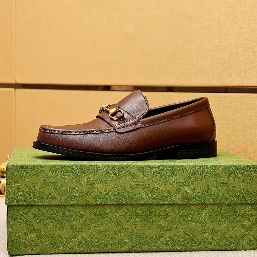 Trademark: GUCCI "Gucci" casual leather shoes. Positive code number: 38-44 (45.46.47 can