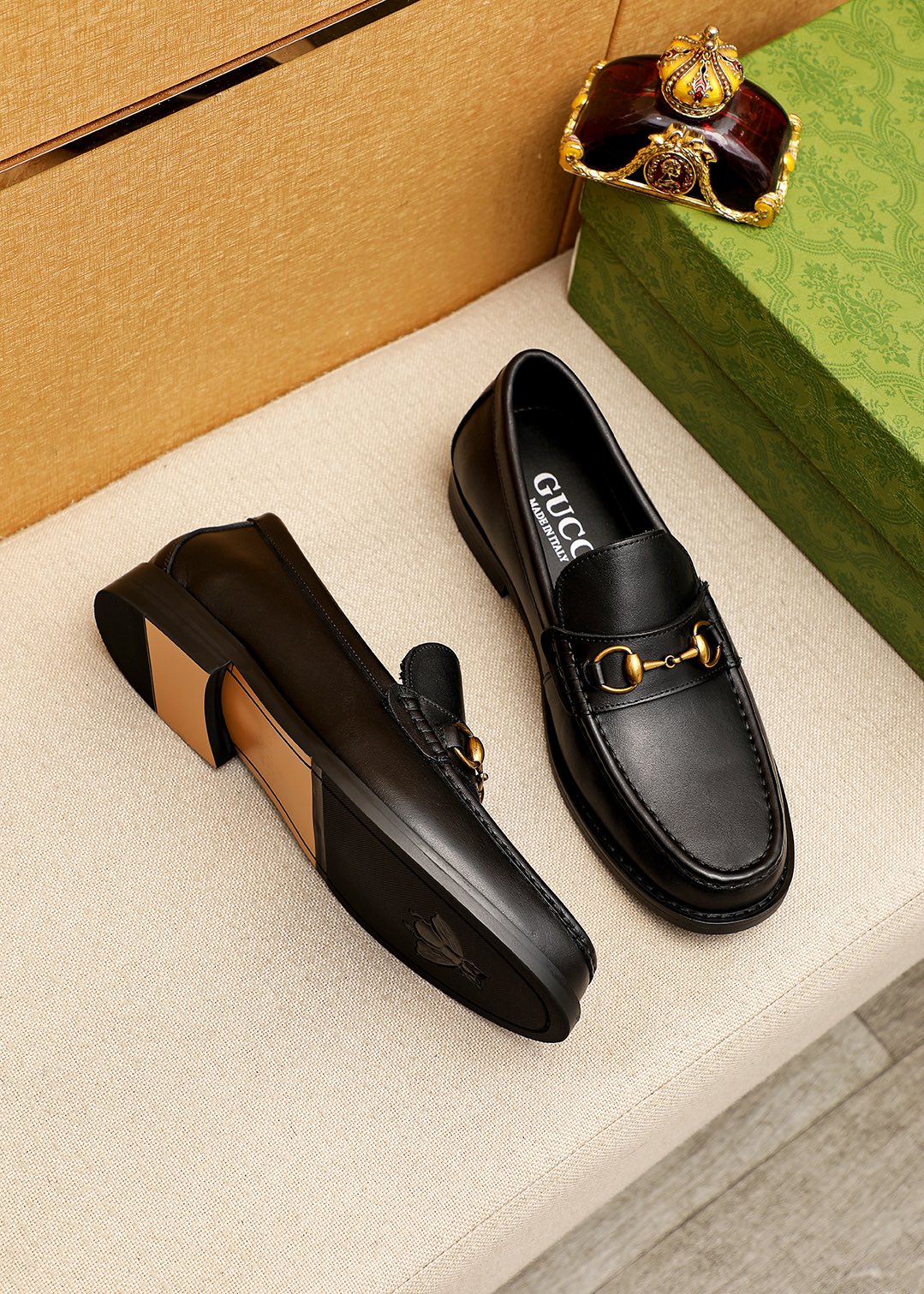 Trademark: GUCCI "Gucci" casual leather shoes. Positive code number: 38-44 (45.46.47 can