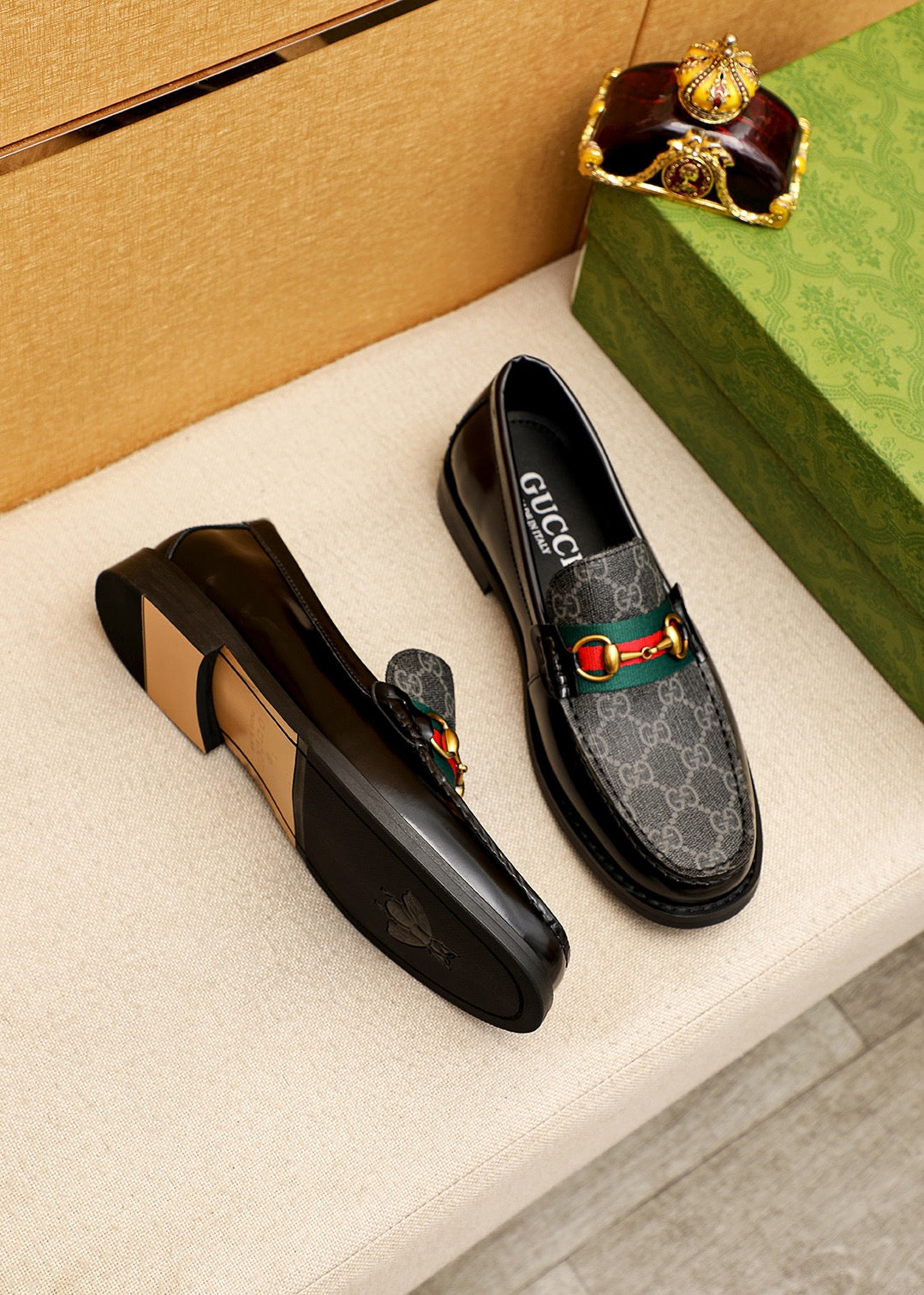 Trademark: GUCCI "Gucci" casual leather shoes. Positive code number: 38-44 (45.46.47 can
