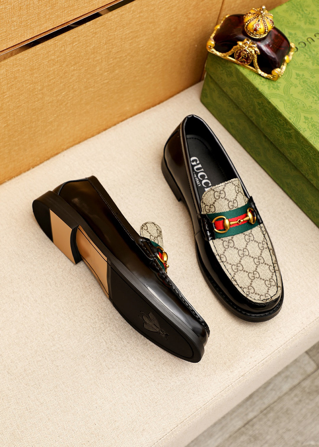 Trademark: GUCCI "Gucci" casual leather shoes. Positive code number: 38-44 (45.46.47 can