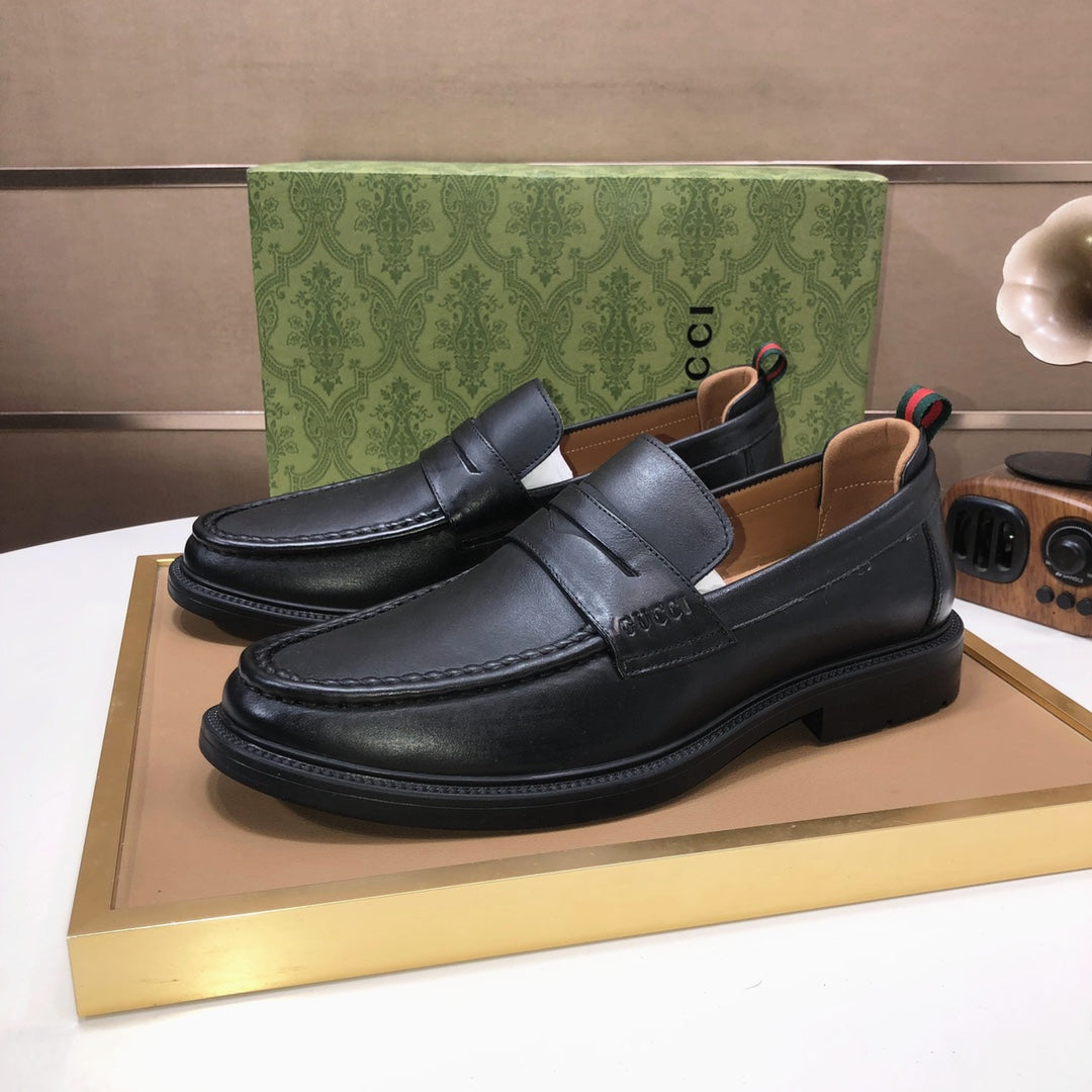 Italian top luxury men's shoes giant (GUCCI) (all cowhide inneri) new report. Original European