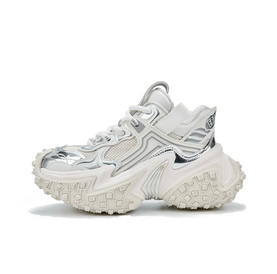 FERNANDA FRANKLN light luxury tire bottom low top daddy shoes. Made of imported genuine