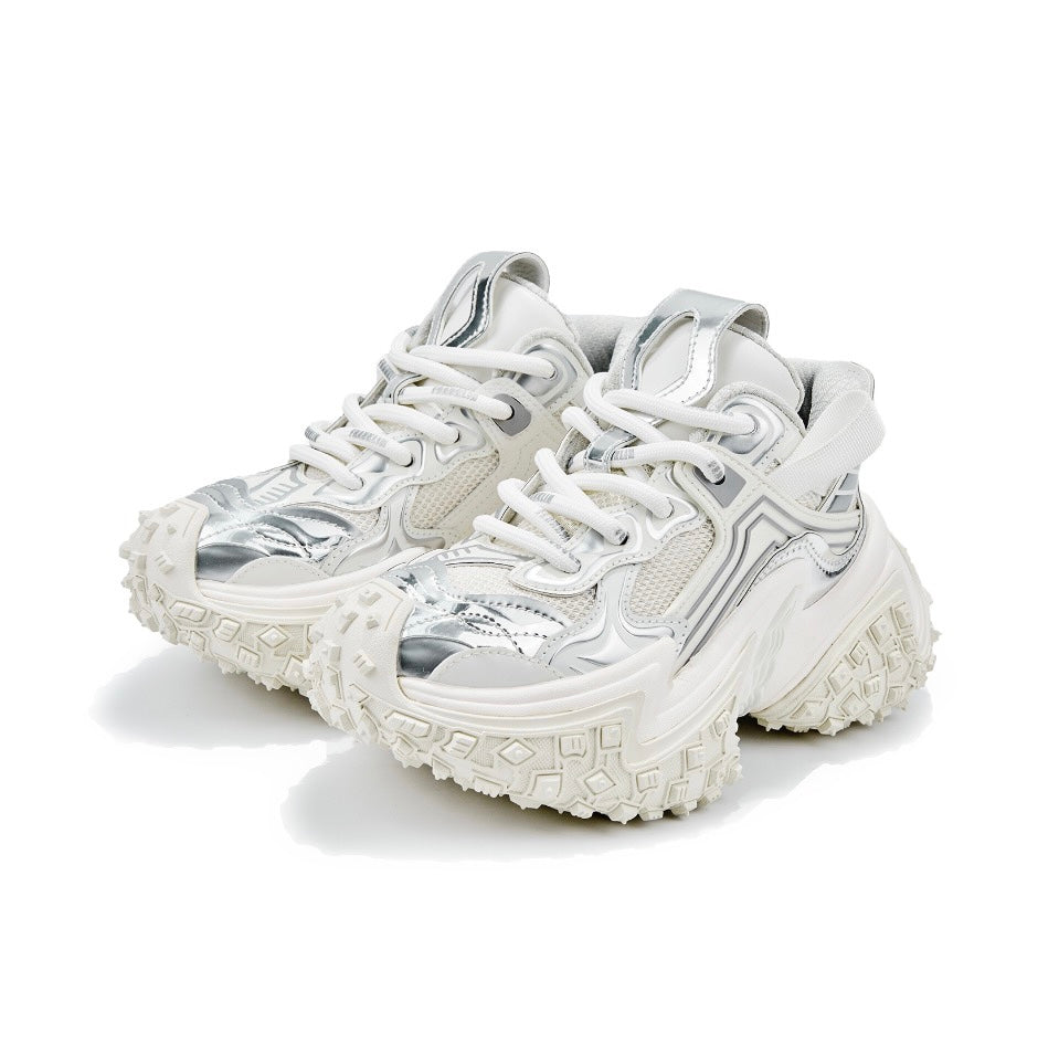 FERNANDA FRANKLN light luxury tire bottom low top daddy shoes. Made of imported genuine