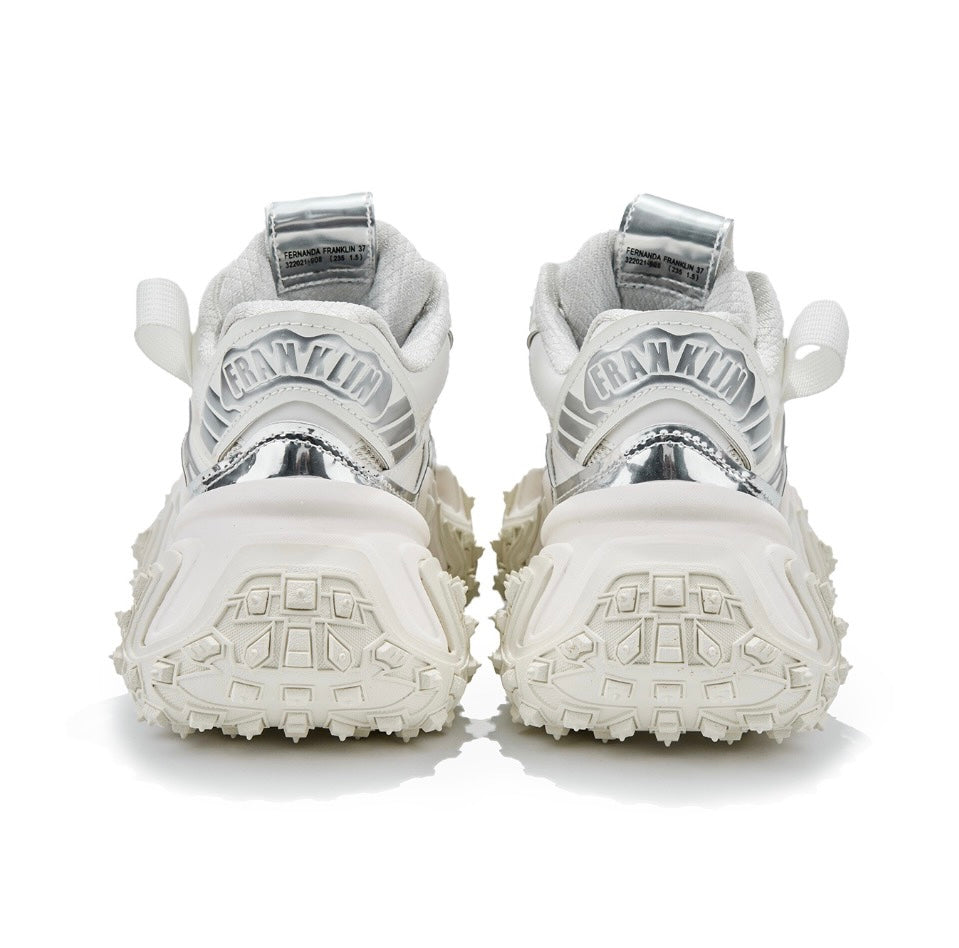 FERNANDA FRANKLN light luxury tire bottom low top daddy shoes. Made of imported genuine