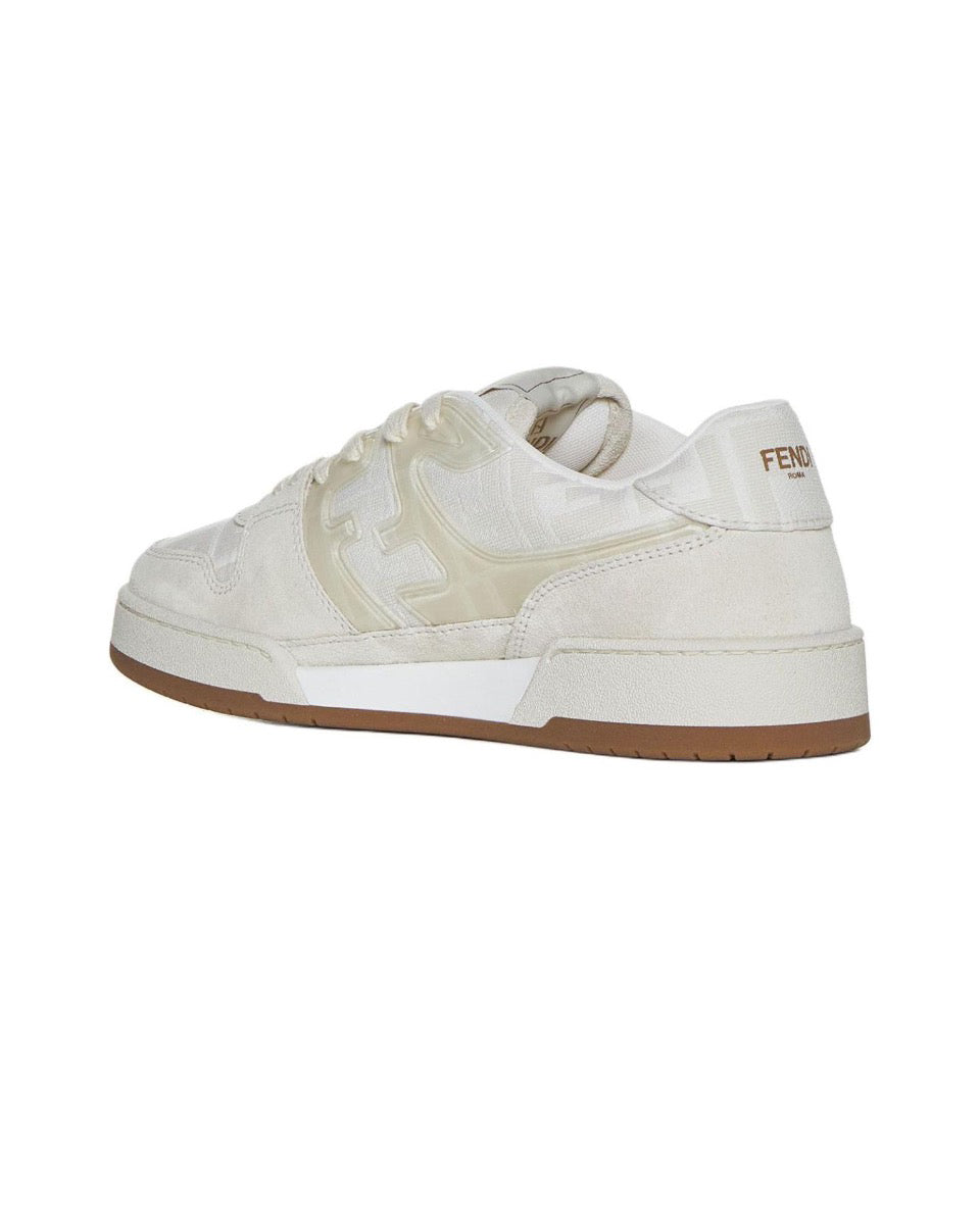 FENDI Match calfskin round toe lace-up platform low top sneakersSize: 36-45