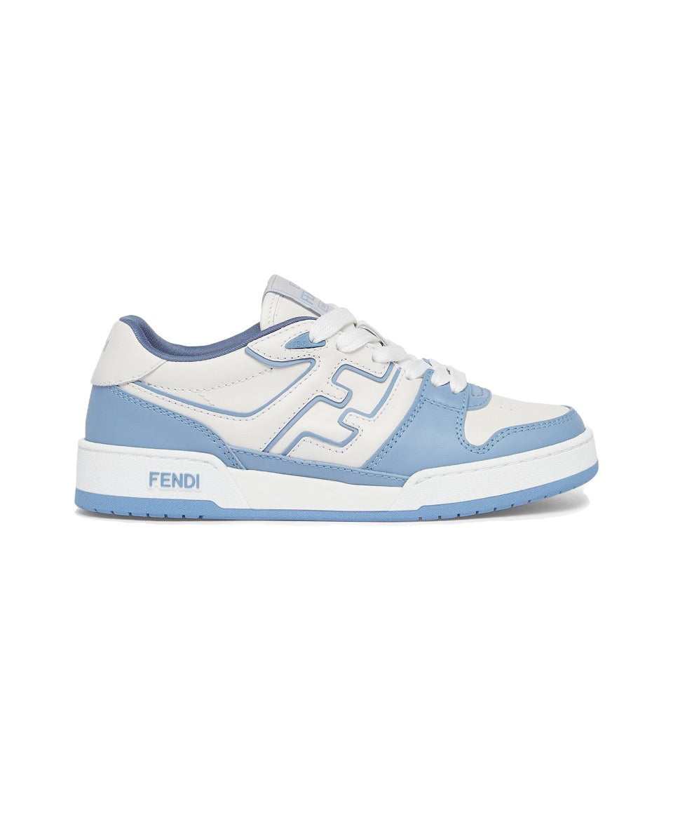 FENDI Match calfskin round toe lace-up platform low top sneakersSize: 36-45