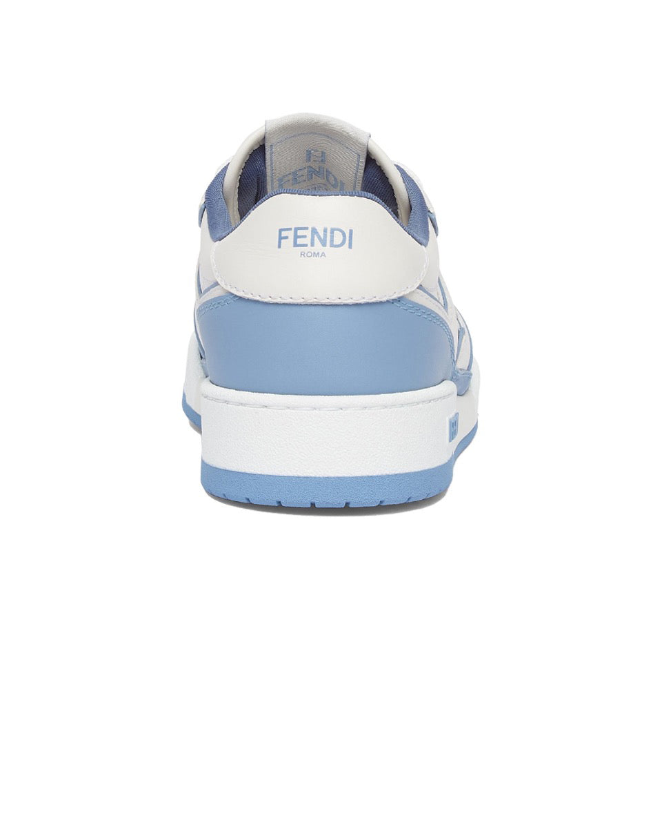 FENDI Match calfskin round toe lace-up platform low top sneakersSize: 36-45