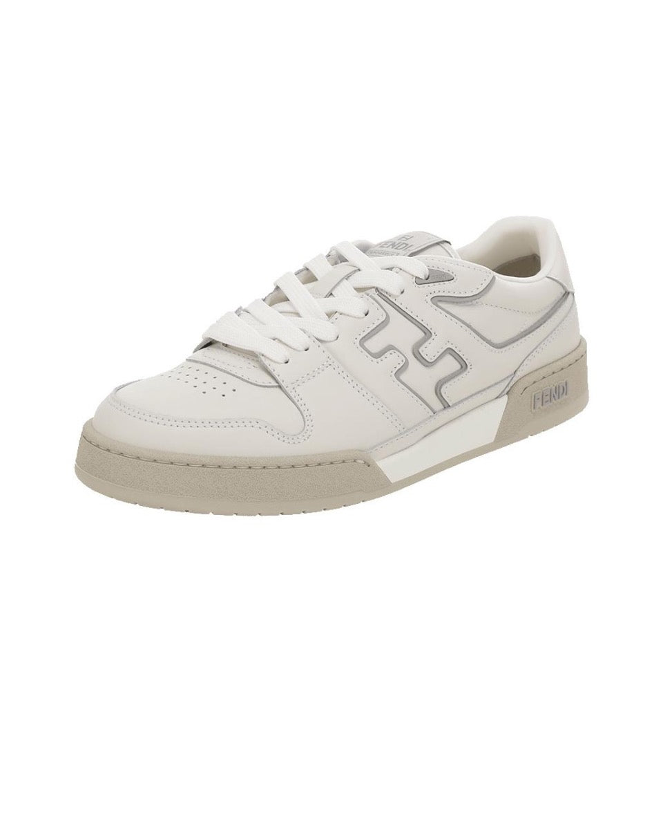 FENDI Match calfskin round toe lace-up platform low top sneakers Size: 36-45