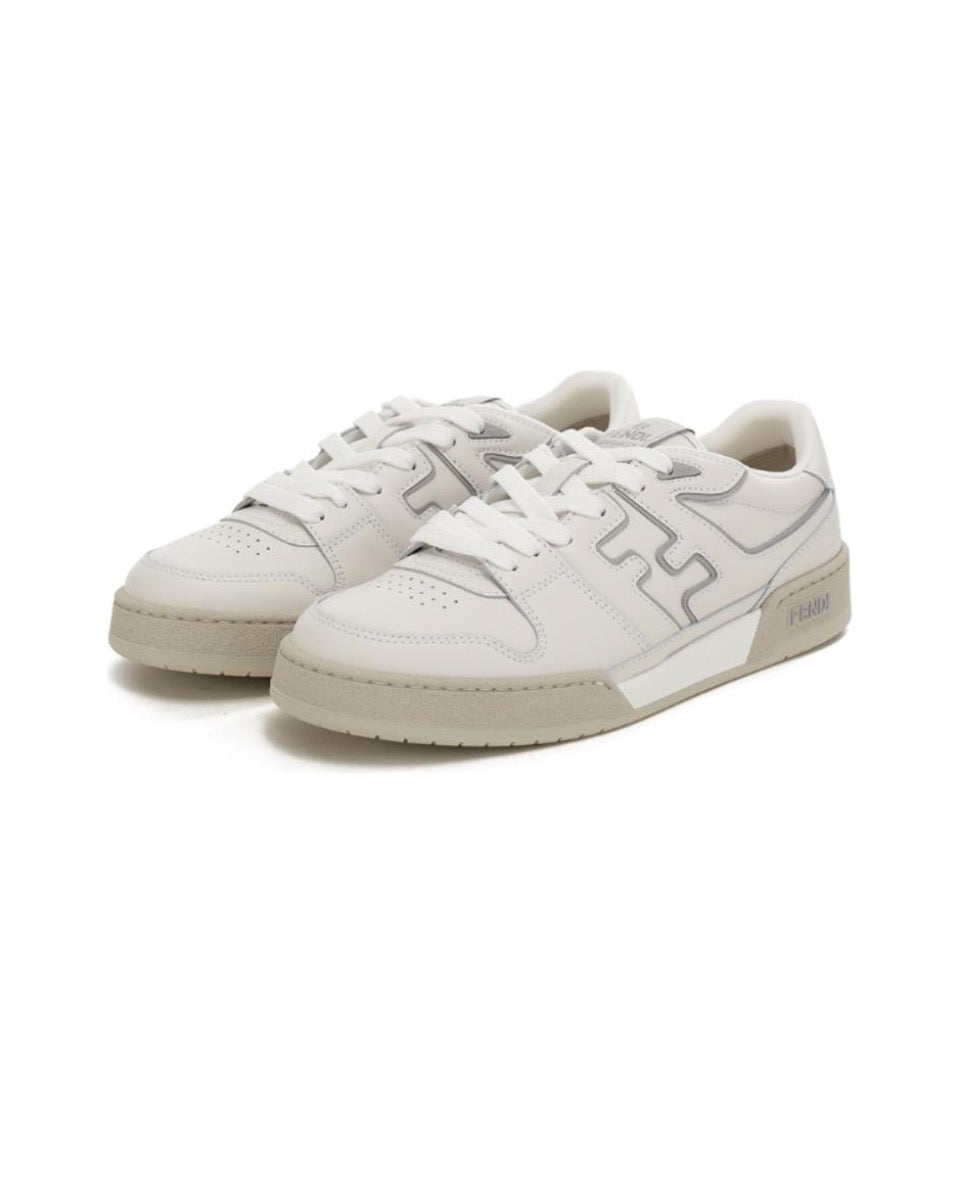 FENDI Match calfskin round toe lace-up platform low top sneakers Size: 36-45