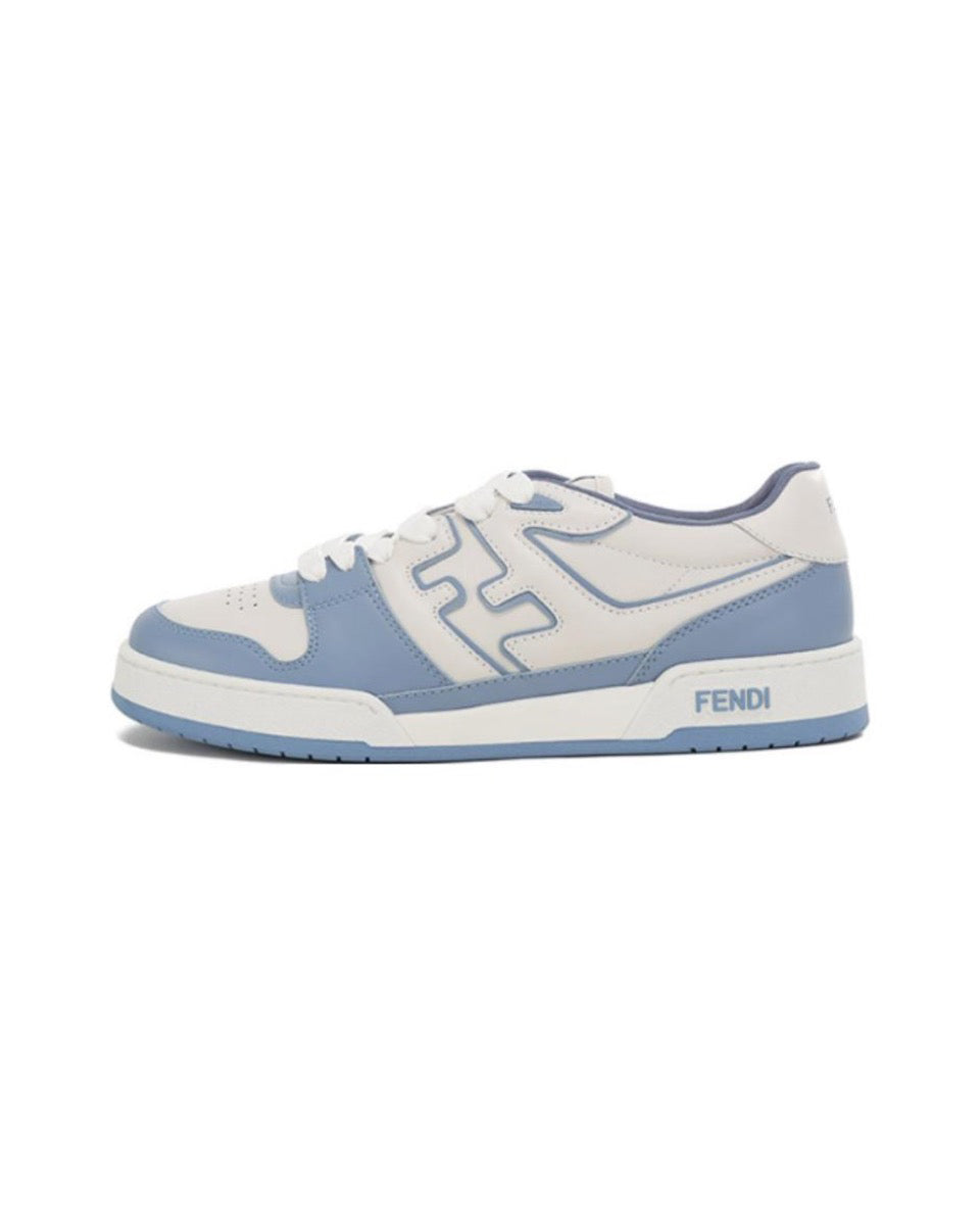 FENDI Match calfskin round toe lace-up platform low top sneakers Size: 36-45
