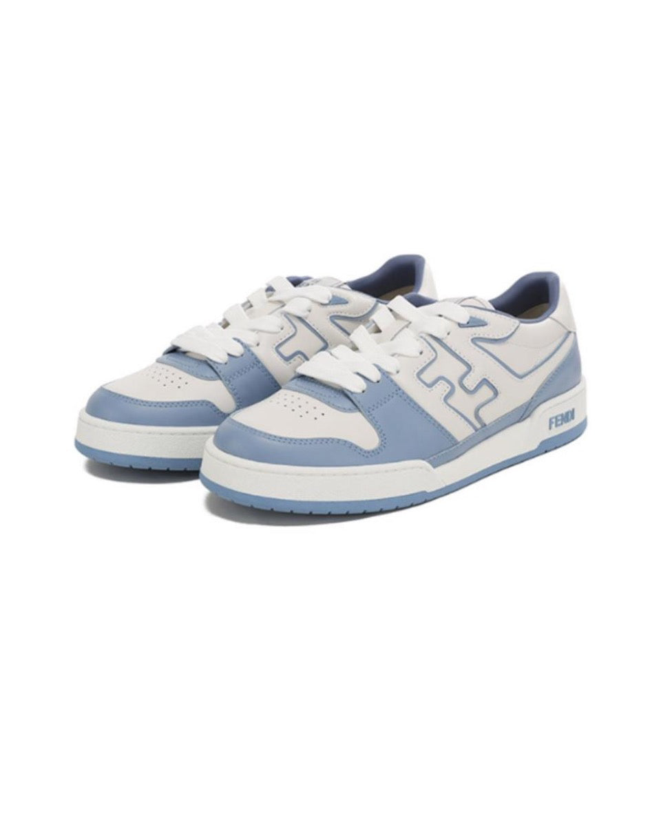 FENDI Match calfskin round toe lace-up platform low top sneakers Size: 36-45