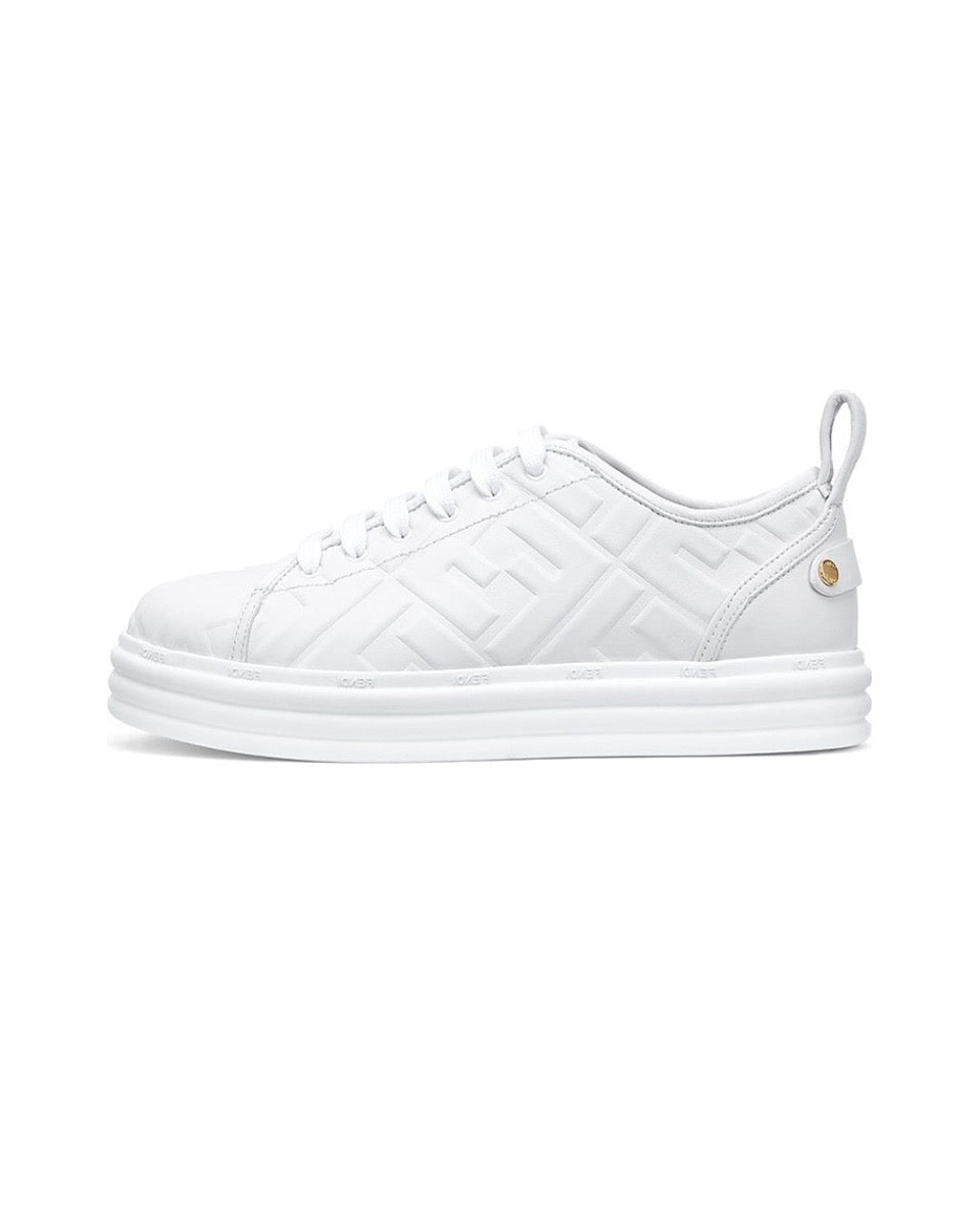 FENDI Fendi Force leather printed shock absorption anti-slip wear low top life casual shoes Size: 36-45