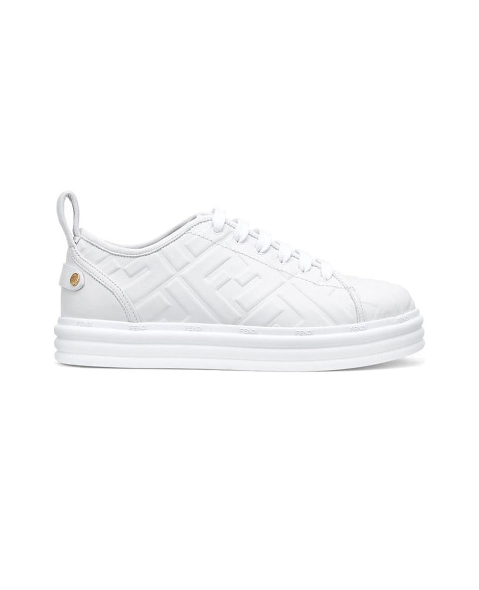 FENDI Fendi Force leather printed shock absorption anti-slip wear low top life casual shoes Size: 36-45