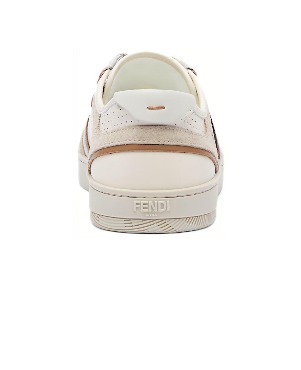 FENDI Match calfskin round toe lace-up platform low top sneakers Size: 36-45