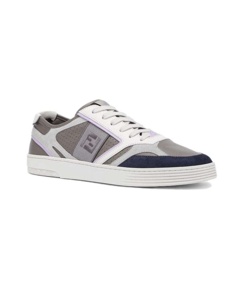 FENDI Match calfskin round toe lace-up platform low top sneakers Size: 36-45