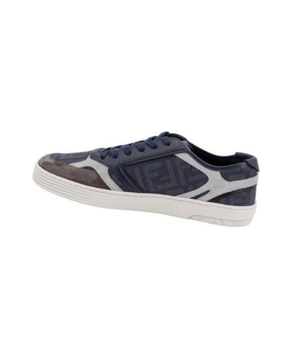 FENDI Match calfskin round toe lace-up platform low top sneakers Size: 36-45