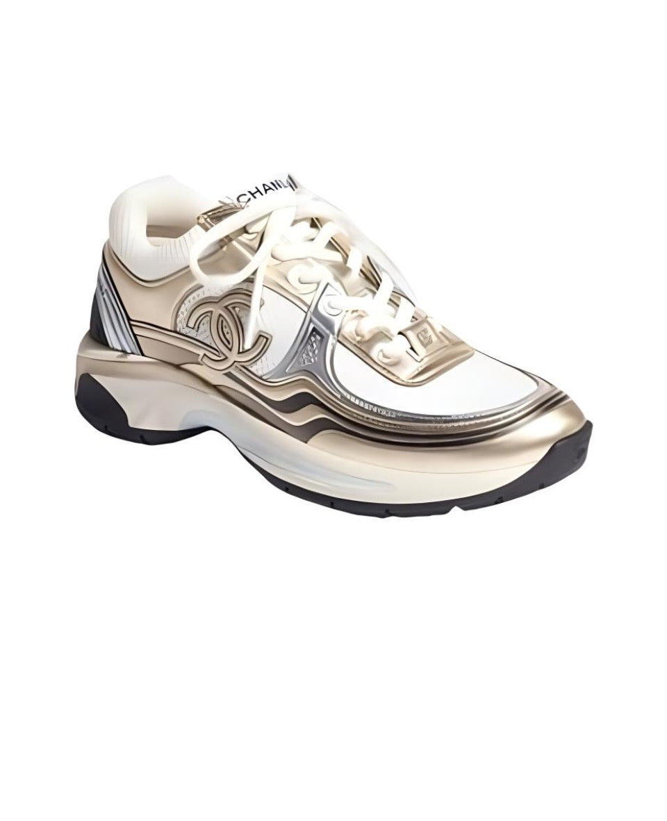 CHANEL Chanel 22N ski capsule series shock absorption wear high top life casual shoes Size: 35-45 (46 can be customized)