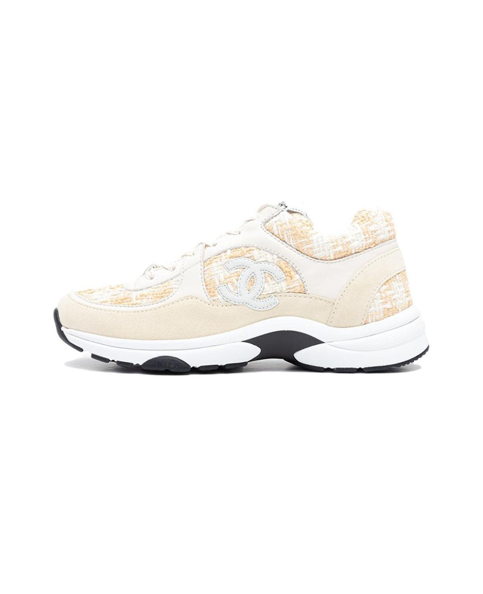 CHANEL Chanel leather silver horn King low top sports casual shoes for women Size: 35-45 (46 can be customized)