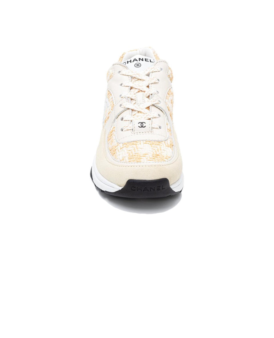 CHANEL Chanel leather silver horn King low top sports casual shoes for women Size: 35-45 (46 can be customized)