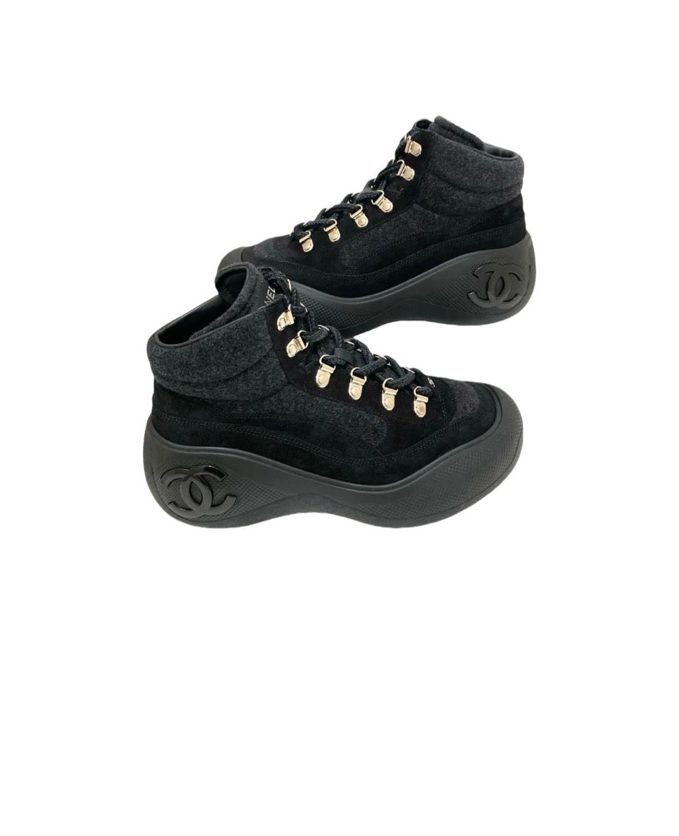 CHANEL Chanel leather silver horn King low top sports casual shoes for women Size: 35-45 (46 can be customized)