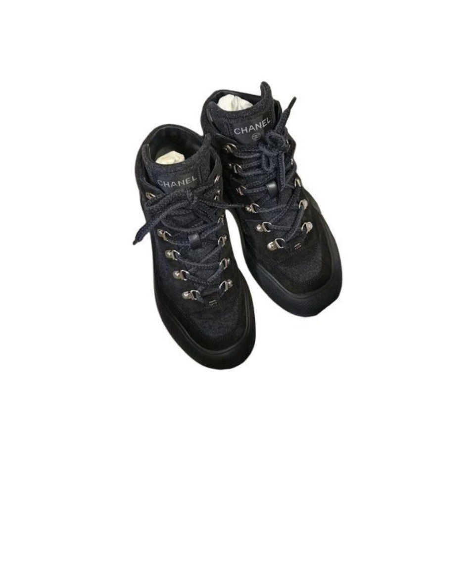 CHANEL Chanel leather silver horn King low top sports casual shoes for women Size: 35-45 (46 can be customized)