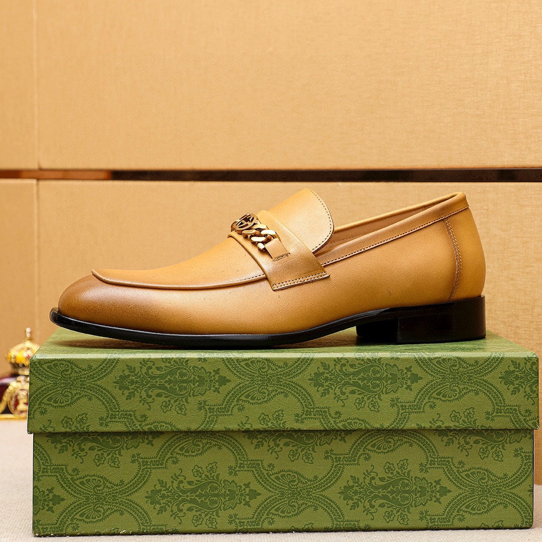 Trademark: GUCCI "Gucci" casual leather shoes. Positive code number: 38-44 (45.46.47 can