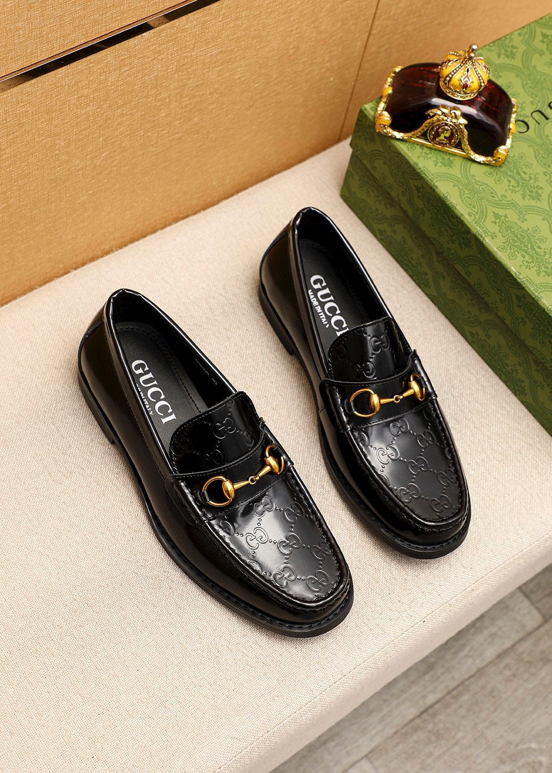 Trademark: GUCCI "Gucci" casual leather shoes. Positive code number: 38-44 (45.46.47 can