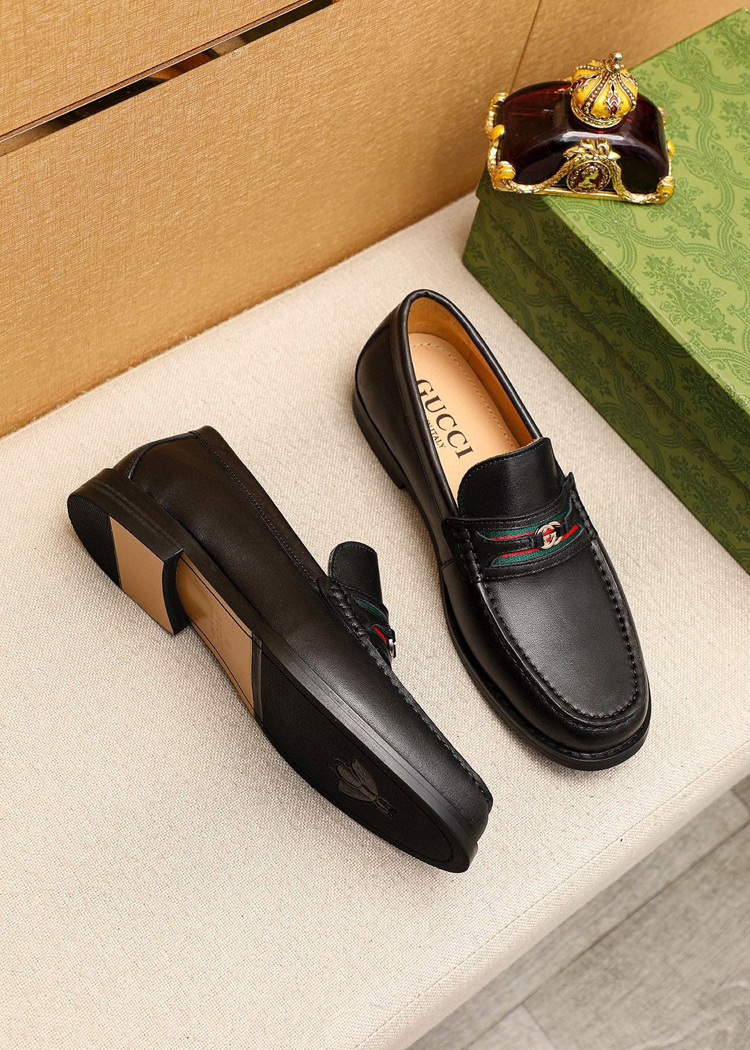 Trademark: GUCCI "Gucci" casual leather shoes. Positive code number: 38-44 (45.46.47 can