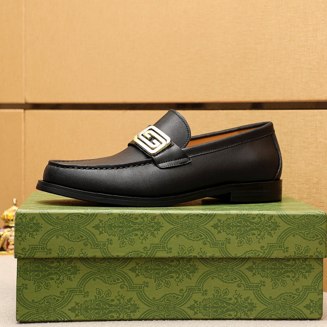 Trademark: GUCCI "Gucci" casual leather shoes. Positive code number: 38-44 (45.46.47 can