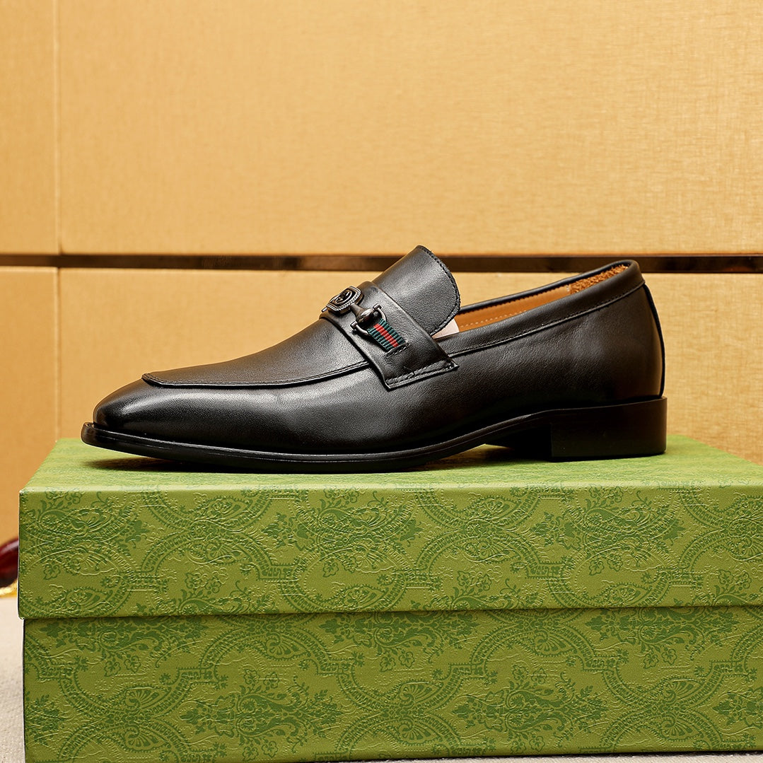 Trademark: GUCCI "Gucci" casual leather shoes. Positive code number: 38-44 (45.46.47 can