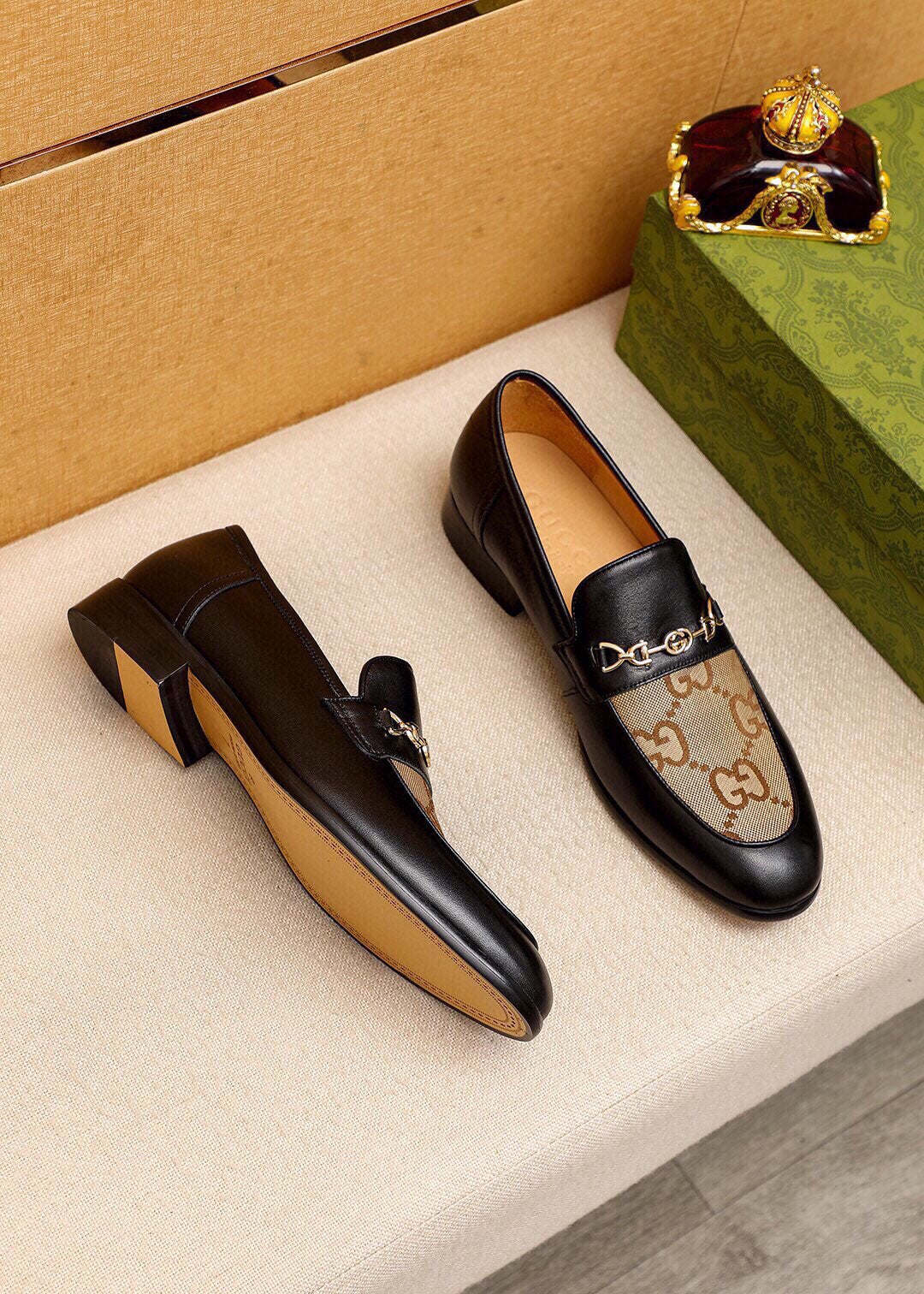 Trademark: GUCCI "Gucci" casual leather shoes. Positive code number: 38-44 (45.46.47 can
