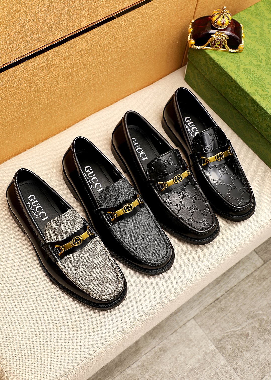 Trademark: GUCCI "Gucci" casual leather shoes. Positive code number: 38-44 (45.46.47 can