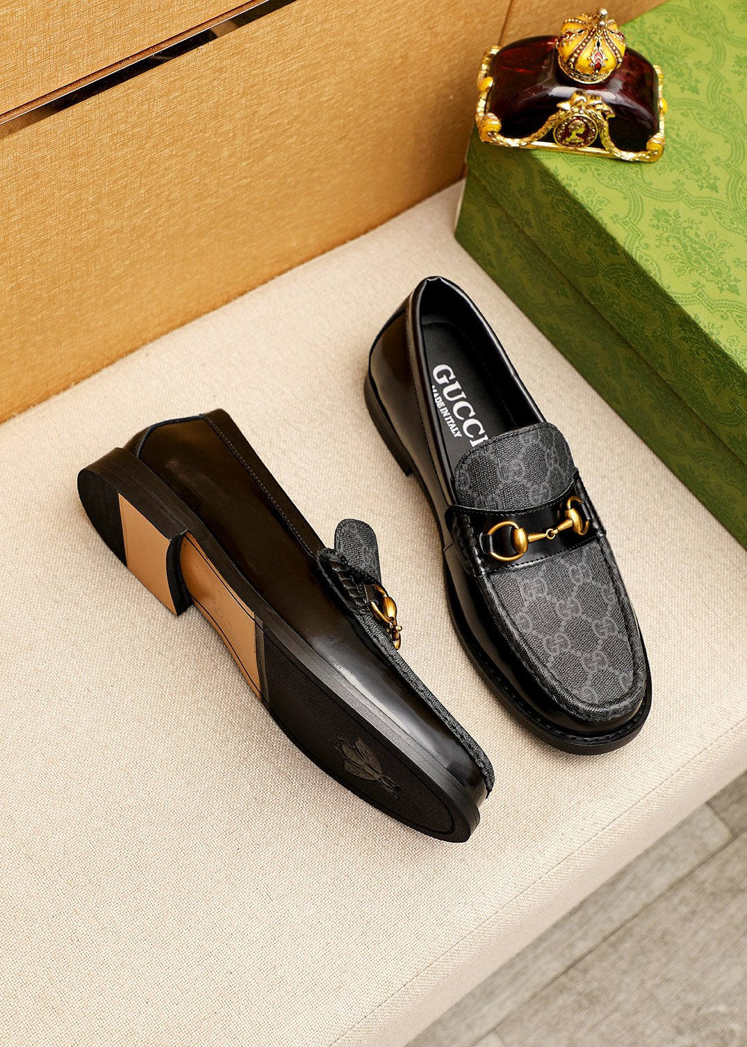Trademark: GUCCI "Gucci" casual leather shoes. Positive code number: 38-44 (45.46.47 can