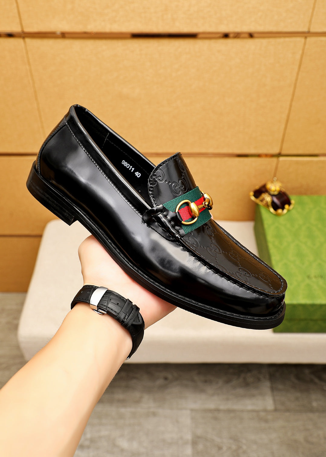 Trademark: GUCCI "Gucci" casual leather shoes. Positive code number: 38-44 (45.46.47 can