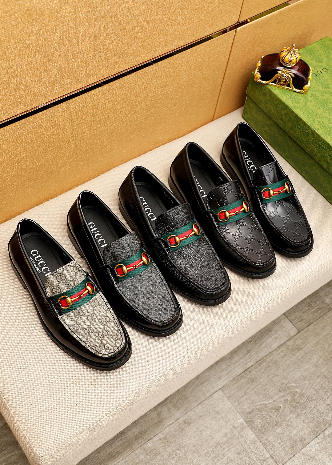 Trademark: GUCCI "Gucci" casual leather shoes. Positive code number: 38-44 (45.46.47 can
