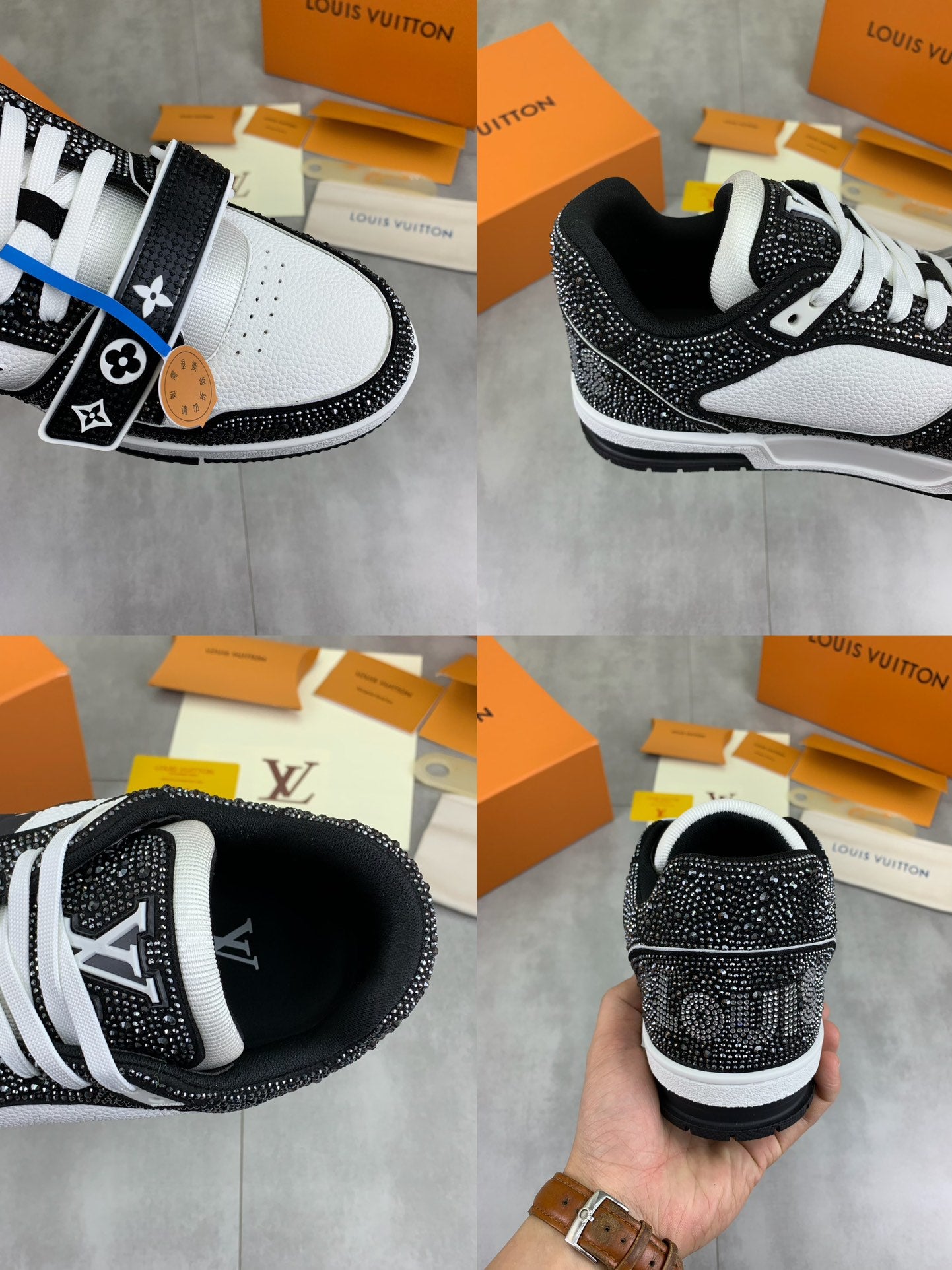 [LOUIS VUITTON] LV Classic Trendy Shoes! Made of imported genuine leather, water-dyed