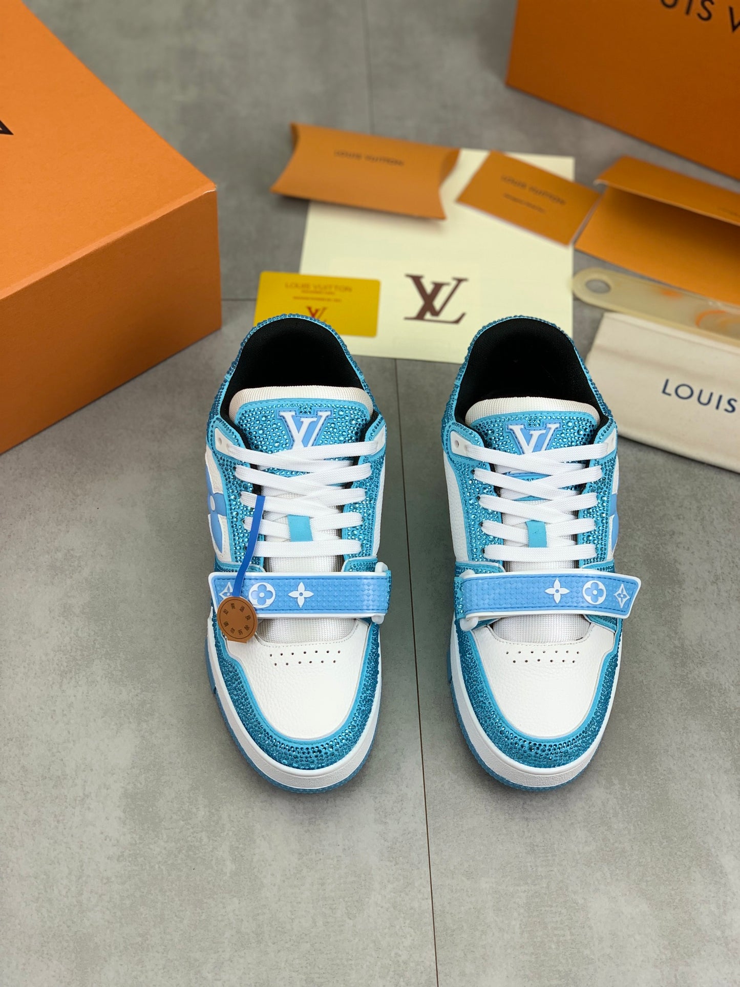 [LOUIS VUITTON] LV Classic Trendy Shoes! Made of imported genuine leather, water-dyed