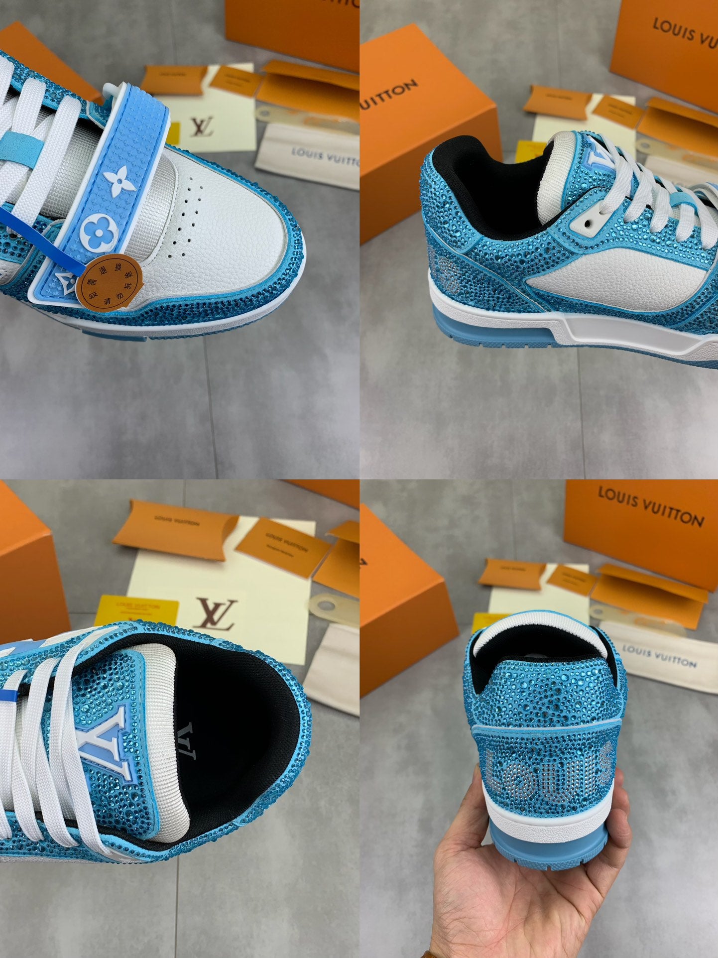 [LOUIS VUITTON] LV Classic Trendy Shoes! Made of imported genuine leather, water-dyed