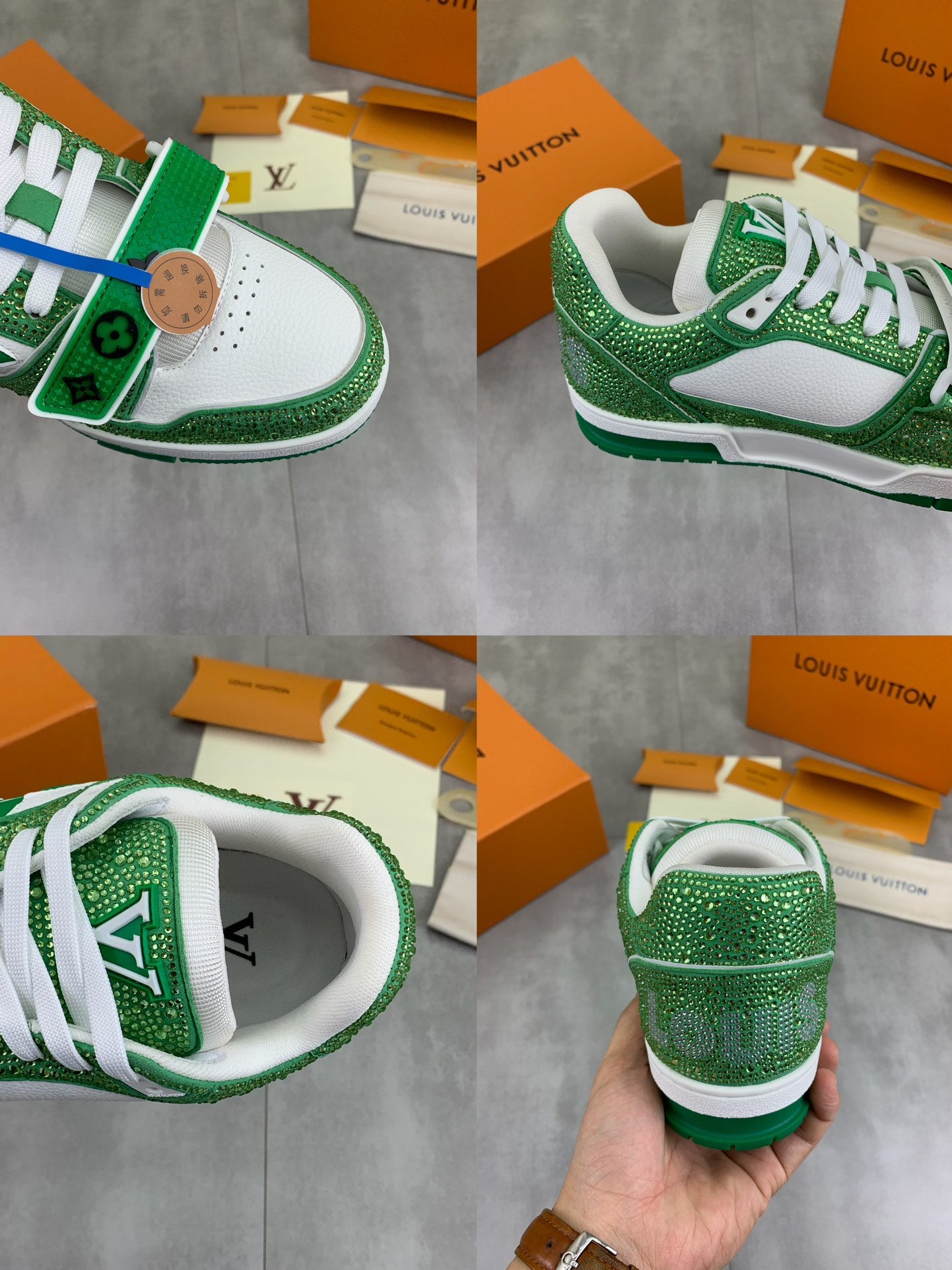 [LOUIS VUITTON] LV Classic Trendy Shoes! Made of imported genuine leather, water-dyed