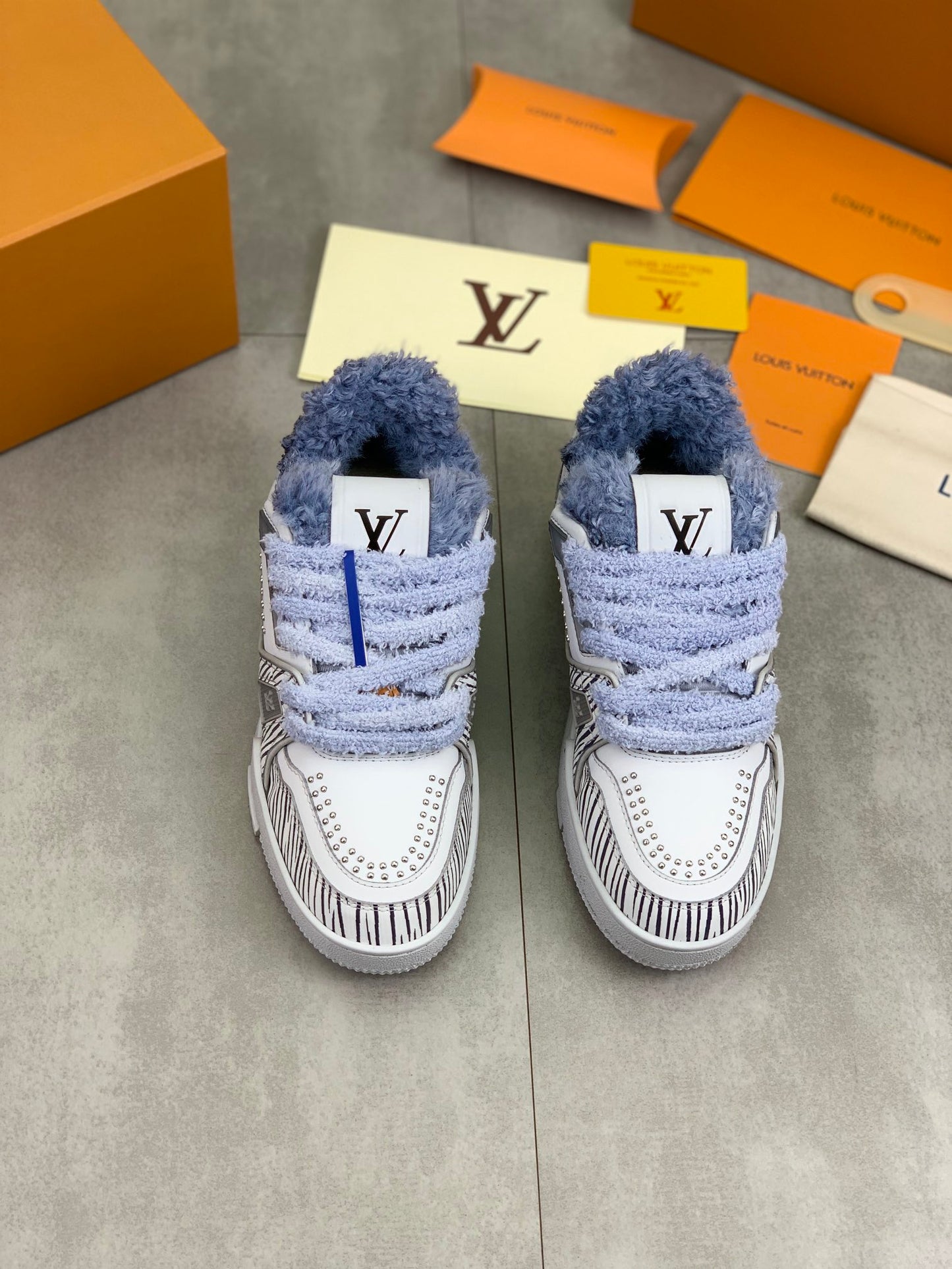 [LOUIS VUITTON] LV Classic Trendy Shoes! Made of imported genuine leather, water-dyed
