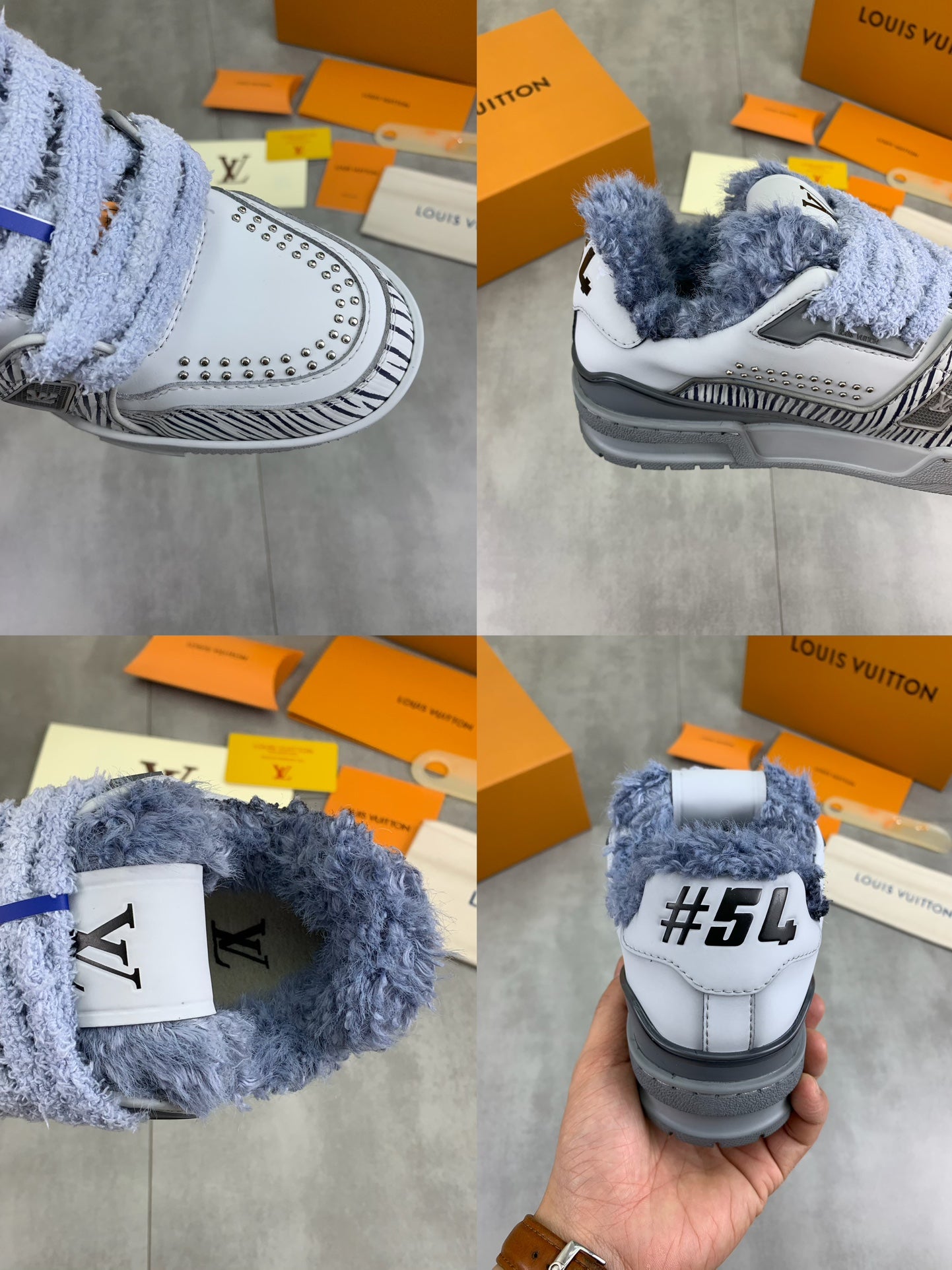 [LOUIS VUITTON] LV Classic Trendy Shoes! Made of imported genuine leather, water-dyed