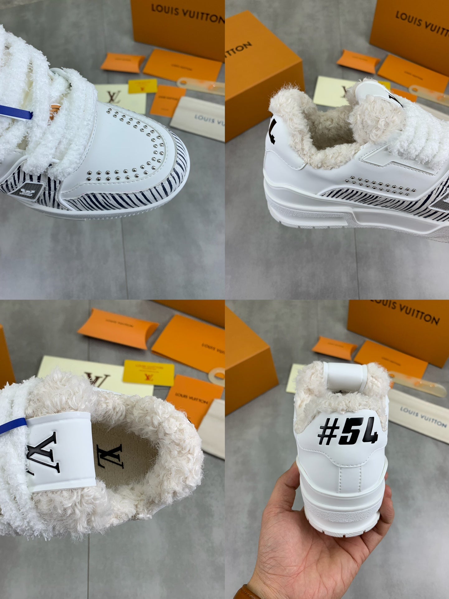 [LOUIS VUITTON] LV Classic Trendy Shoes! Made of imported genuine leather, water-dyed