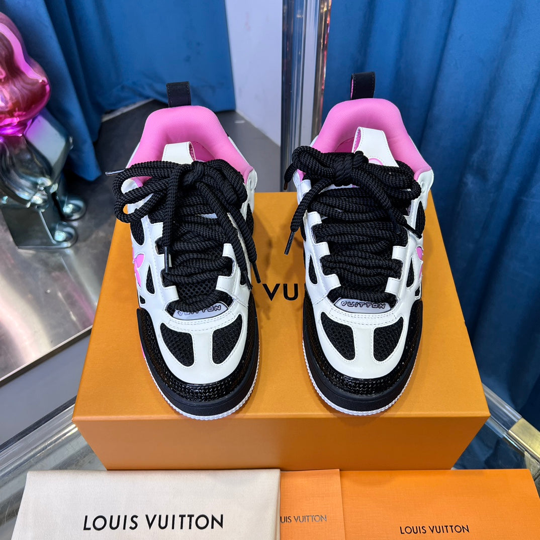 [LOUIS VUITTON] LV Classic Trendy Shoes! Made of imported genuine leather, water-dyed cowhide lining, original version of durable and lightweight, high-quality fine products! Size: 35-45 (46 can be customized)