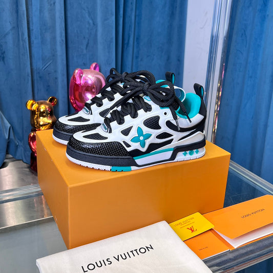 [LOUIS VUITTON] LV Classic Trendy Shoes! Made of imported genuine leather, water-dyed cowhide lining, original version of durable and lightweight, high-quality fine products! Size: 35-45 (46 can be customized)