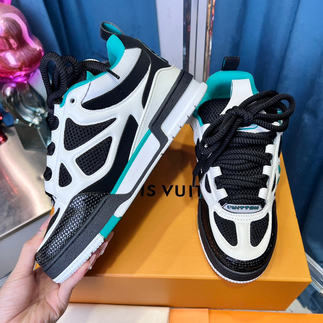 [LOUIS VUITTON] LV Classic Trendy Shoes! Made of imported genuine leather, water-dyed cowhide lining, original version of durable and lightweight, high-quality fine products! Size: 35-45 (46 can be customized)